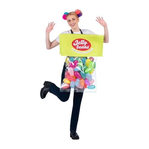 My Other Me - Disfarce bolsa de ginástica adulto unissexo, tamanho único (XXS a XL). Inclui saco transparente com alças pretas, balões multicoloridos e insuflador. Divertido e colorido.