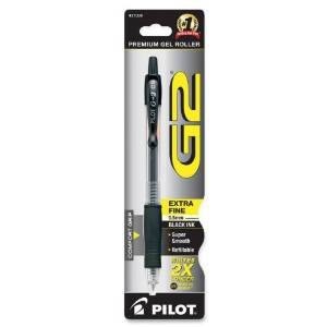 Pilot G2 bolígrafo retráctil gel negro pack 6