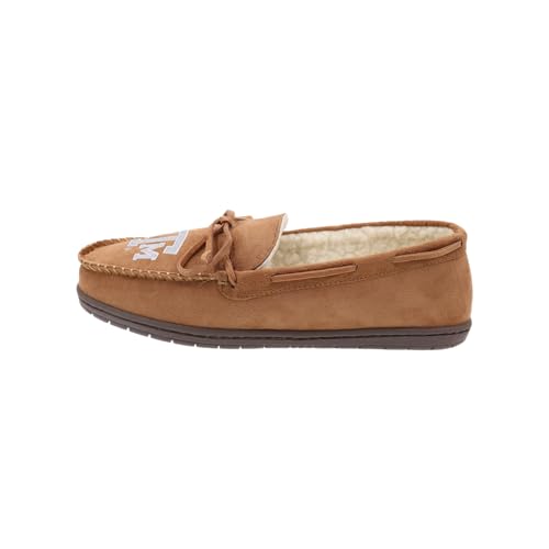 Image of FOCO NCAA Mens NCAA College Team Logo Moccasin Slippers