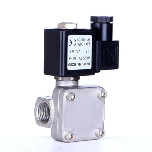 Électrovanne haute pression 1/2 inox anti fuite 380V CA