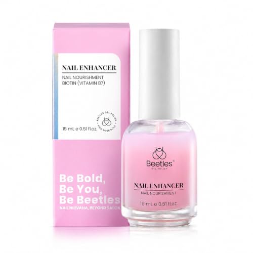 Image of Beetles Nail Strengthener and Growth Pink Nail Polish, Nail Care Treatment