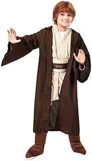 VOWAGH Jedi Costume Kids Hooded Robe with Belt Boys Halloween Galactic Warrior Dress up