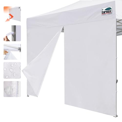 Eurmax USA Instant Canopy SunWall Canopy Middle Zipper Wall for Easy Entry and Exit Sidewall for Pop Up Canopy Tent,1 Pack Sidewall Only (10Ft×6.6Ft,White) by Eurmax - Used condition - Image 3
