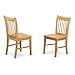 Oak pressed back chairs