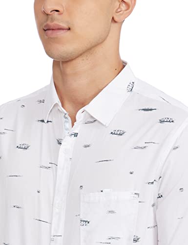 Image of Spykar Men's Solid Slim Fit Shirt