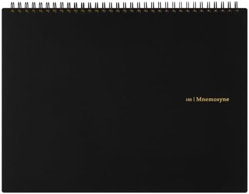 Maruman MNEMOSYNE Notebook (A4), 70 Sheets / 140 Pages, 5mm Grid, (N180A), MADE IN JAPAN