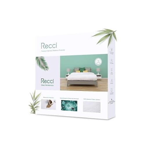 RECCI Bambus Wasserdichter Matratzenschoner 90 x 200 cm, Atmungsaktiv Matratzenauflage, Anti-Allergie, gegen Milben, Matratzenschutz für Baby Kinder Haustier [90 x 200 ]