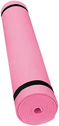 BLILI Yoga Mat 4 mm EVA Thick Non Slip Exercise and Fitness Mat for All Types of Yoga, Pilates and Floor Workouts (Pink)