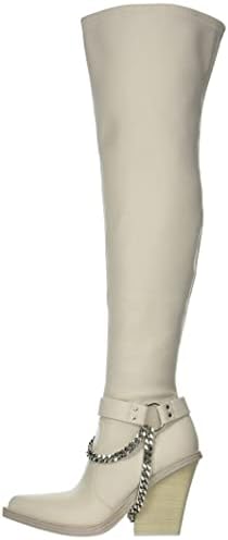 Jessica Simpson Women's Langer Western Over The Knee Boot, Chalk, 5 | Image 7