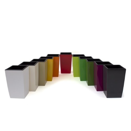 ix 3 vasi Per Piante Serie Coubi Quadro 10L 17L 30L colore