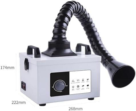 Extractor de humos de soldadura, absorbente de humo de escritorio con filtración de 3 capas y motor de cobre para soldadura, polvo de molienda, salones de uñas, funcionamiento potente y silencioso