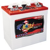 US BATTERY Batterie décharge Lente Deep Cycle US8VGC T-875 E-4800 8V 121ah pour Auto laveuse, Voiture Golf, Bateau Camping Car