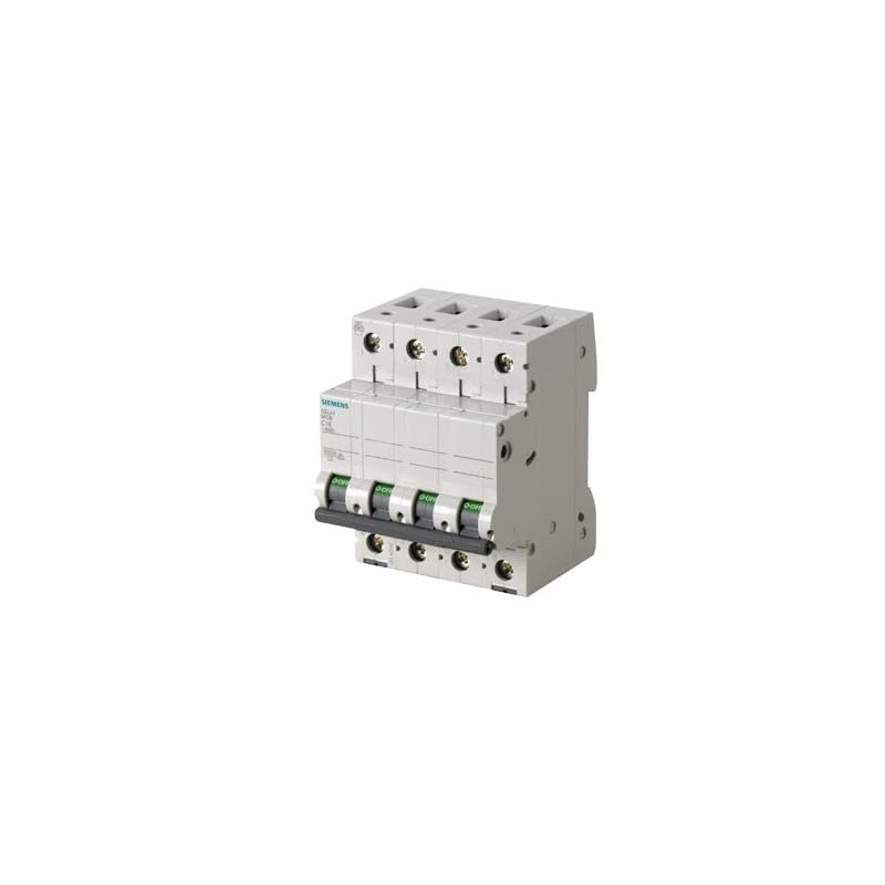 Siemens 5SL4 Miniaturüberlastschalter Typ C, Pol 3-polig 63A 400V ac, Abschaltvermögen 10 kA SENTRON 72 V dc