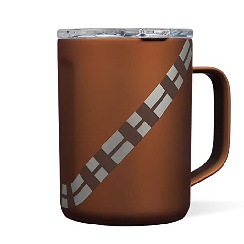 Corkcicle Coffee Mug - Triple-Insulated Stainless Steel Cup With Handle, 16 Oz, Star Wars - Chewbacca #TOP2