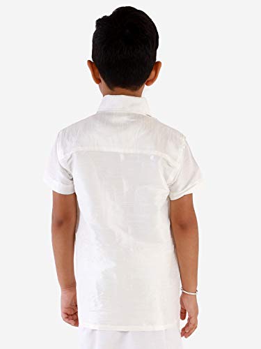 Image of VASTRAMAY Boy's Silk Blend Classic Shirt