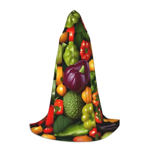 Cape médiévale imprimé fruits pour incarner la Renaissance à Halloween