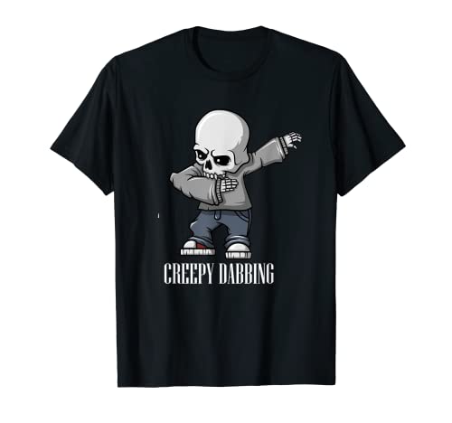 Dabbing Skeleton Graphic - Divertido Halloween Dab Kids Camiseta