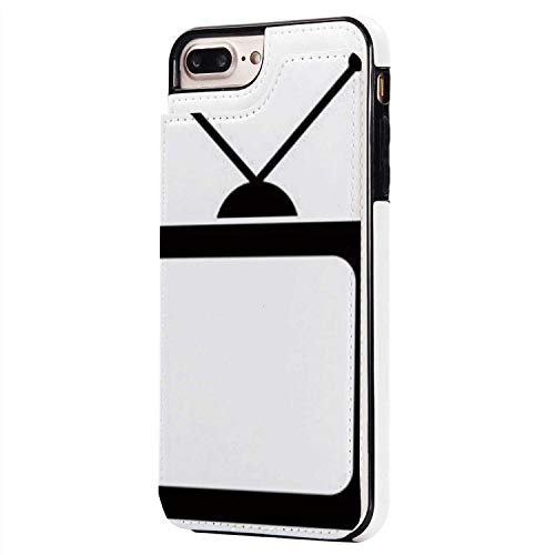 Television with Antenna,Compatible with iPhone 8 Plus icon Illustration Ukraine Basic Case iPone