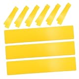 Kisangel 15 Stück Teiliges Gelbe Spielfeldlinien Markierungen für Tennis Badminton Basketball Volleyball Pickleball rutschfeste Flache Spielfeldbegrenzungen Einfache Installation für Indoor