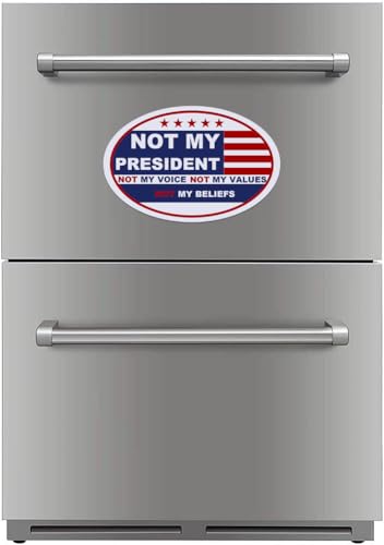 Image of 10 Pack Not My President Bumper Stickers Reflective Vinyl Sticker Laptop Decal Car Bumper Window Waterproof Sticker