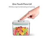 Airtight Food Storage Container with One-Touch Lid, 12-Piece Set (1.3, 2.1, 2.9, 3.6 QT* 3) Stackable Durable BPA-Free for Baking Supplies, Pasta & Systematic Bulk Organization - Image 2