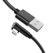 MTAKYI Chargeur iPhone à 90 Degrés Câble USB à Angle Droit, Câble De Charge à 90 Degrés Câble Lig...