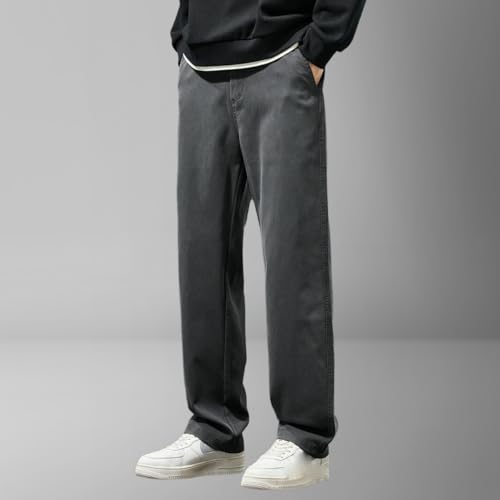 Men's Summer Thin Trendy Versatile Straight Loose Floor Length Wide Leg Casual Pants2