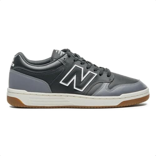 New Balance Tênis 480 Low, Masculino, Preto/Grafite, 43