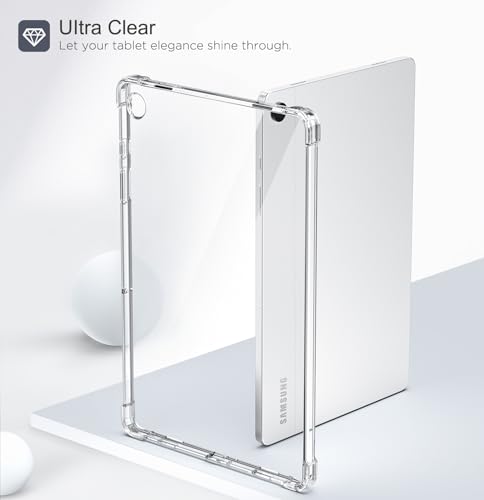 Image of MoKo Clear Case for Samsung Galaxy Tab A9+ 11'' 2023, Clear | for Samsung Galaxy Tab A9+ 2023 (SM-X210 /SM-X216 /SM-X218), Ultra Slim Soft Flexible Transparent TPU Skin Bumper Back Cover
