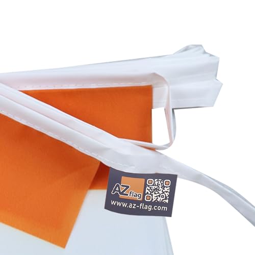 Image of AZ FLAG Ivory Coast 6 meters BUNTING Flag 20 flags 9'' x 6'' - Ivorian STRING flags 15 x 21 cm