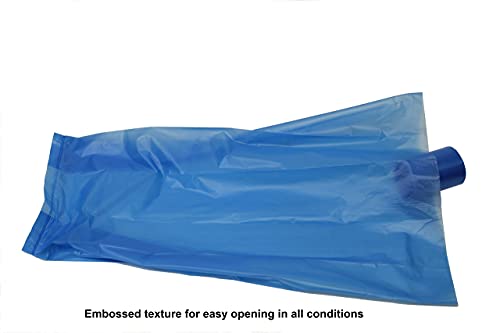 Image of Easy Open & Strong Leak-Proof Poop Bags Dog Waste Bags 13.25 x 9 inch Made in USA .Bags are easier to tie than standard 12 inch bags (Blue)