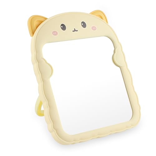 Tbwhl 101 Cute Desk Mirror Cartoon Cat Mirror For Desk, Desktop Mirror With Stand For Girls, Kids cover