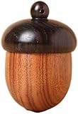 Brown Acorn Shaped Pill Capsule Box, Portable Tablet Storage Box,Tablet Container,Outdoor Organizer Personal Pill Organizers Medication Aids