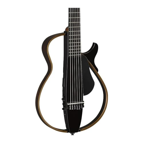 Image of Yamaha SLG200N TBL Nylon String Silent Guitar with Hard Gig Bag, Translucent Black
