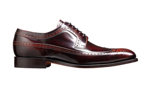 BARKER Woodbridge Men's Handmade Leather Oxford Brogue Dress Shoes – Goodyear Welted, Full Hi-Shine Calf Leather, Formal Business & Wedding Footwear2