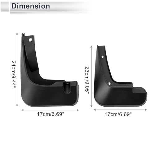 Image of X AUTOHAUX 1set Front and Rear Mud Flaps Splash Guards Mud Guards for Audi A1(Hatchback) 2016-2018 W /Mount Accessories