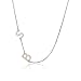 Sideways Initial Necklace, Silver Initial Pendant, Personalized Necklace, Letter Necklace