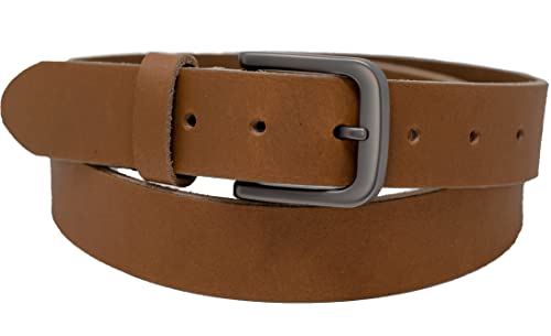 Ashford Ridge Made In England 34Mm (1.25") Full Hide Leather Belt - Tan Medium #TOP4