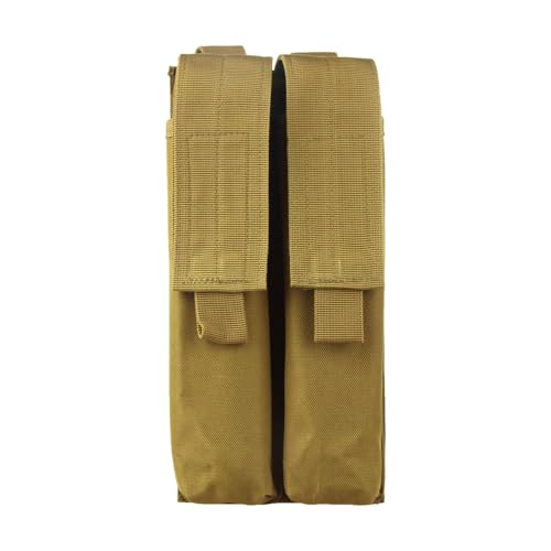 Worker Mod Double Pouch Molle Bag Open Top for Talon Short Darts Magazine Clip Toy (Sand)