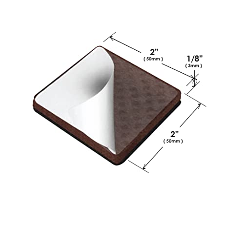 Image of Slipstick GorillaPads Non Slip Furniture Pads /Gripper Feet Floor Protectors (Set of 8) Premium 2 Inch Square Self Adhesive Rubber Stoppers for Furniture Legs, Black, CB153