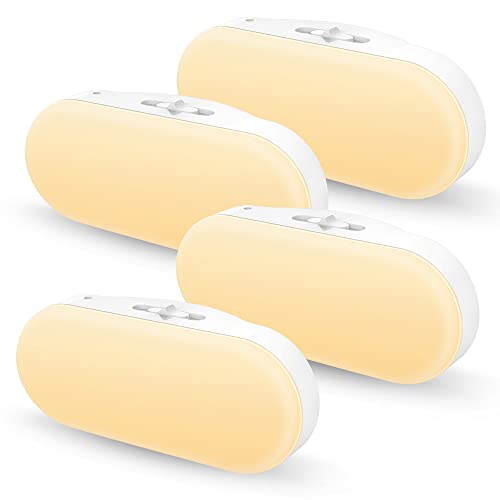 Image of DORESshop Night Light, Night Lights Plug into Wall, 1W 3000K Led Night Light with Dusk to Dawn Sensor, Dimmable Night Light from 0LM to 100LM for Bathroom Hallway Bedroom Kids Room Stairway, 4 Pack