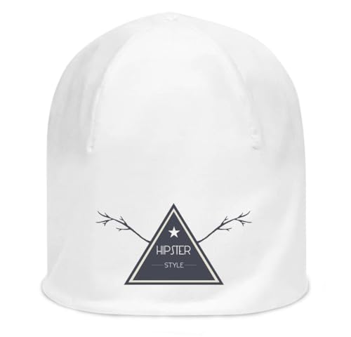 Bonnet souple blanc en coton fin pour vos sorties urbaines de style hipster