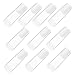Uonlytech 20pcs Clear Tubes Lids for Storage Protectors Collectibles Holder for All Convenient Organization
