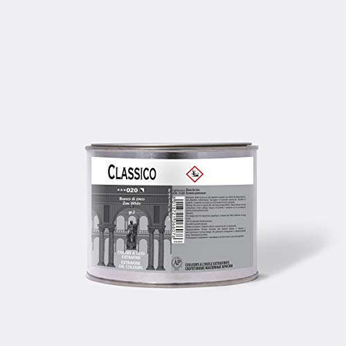 Peinture à l'huile extra-fine Maimeri Classico blanc de zinc 500 ml