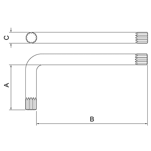 Chave Multidentada de 8mm-Tramontina PRO-44465/008