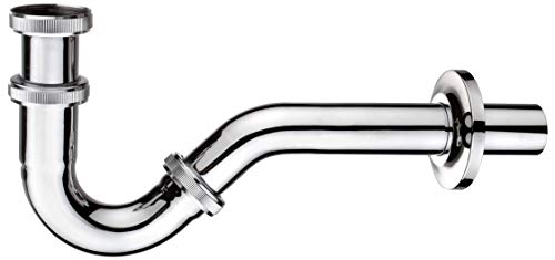 Cornat Röhren-Geruchsverschluss für Bidets - 1 1/4 Zoll x 32 mm - Metall verchromt - Pflegeleicht & korrosionsbeständig / Röhrensiphon / Ablaufverbindung / T317503