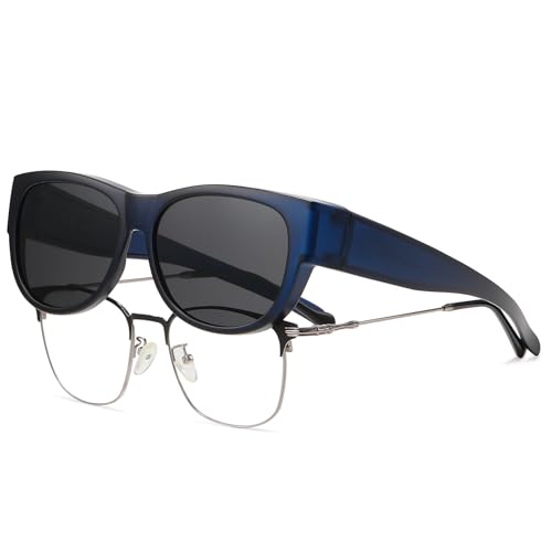 Image of HAOLOTA Sunglasses that Fit-Over Glasses Women Polarized, Trendy Cat Eye Sunglasses Wear Over Glasses, UV Protection