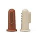 mushie Baby Finger Toothbrush (Clay/Shifting Sand) 2-Pack