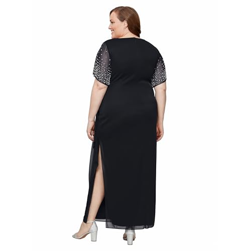 Alex Evenings Women's Long Empire Waist Mother of The Bride Dress with Flutter Sleeves (Plus Size) by Alex Evenings - Used condition - Image 2