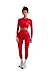 SUUKSESS Women 2 Piece Workout Sets Hidden Scrunch Hip Lifting Seamless Leggings Long Sleeve Yoga Crop Tops High Waisted Yoga Pants Tracksuits (Red, M)